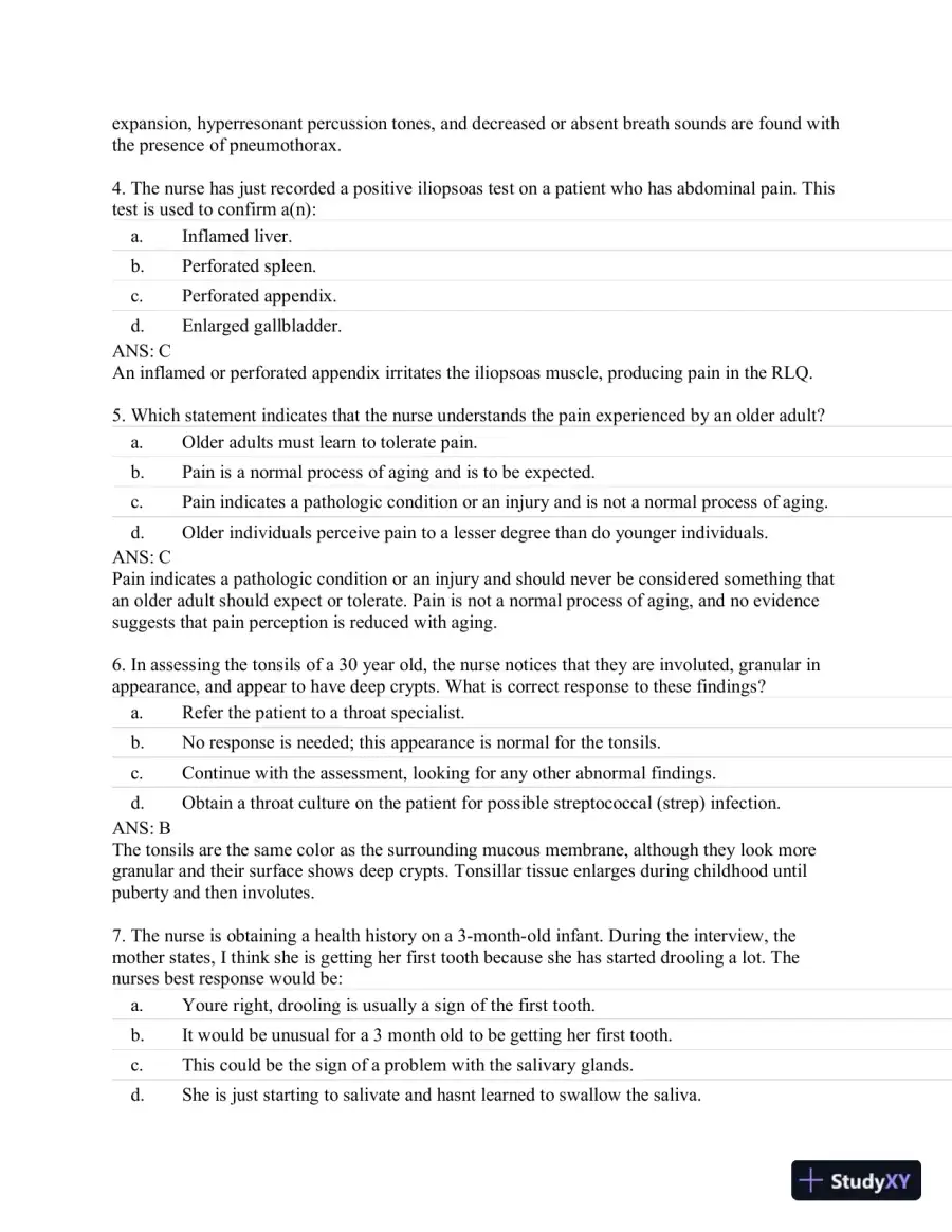 Test Bank For CURRENT Medical Diagnosis and Treatment 2019, 58th Edition, page 17