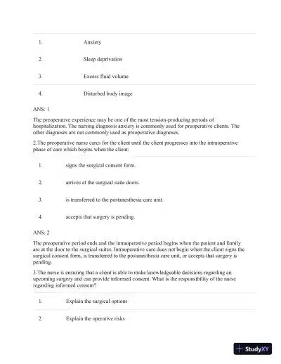 Test Bank For CURRENT Medical Diagnosis and Treatment 2019, 58th Edition - Page 20 preview image