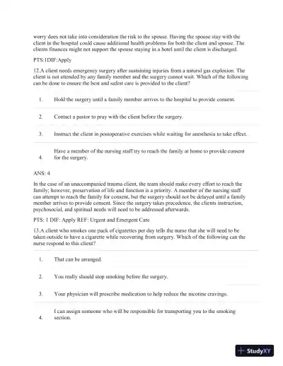 Test Bank For CURRENT Medical Diagnosis and Treatment 2019, 58th Edition - Page 25 preview image