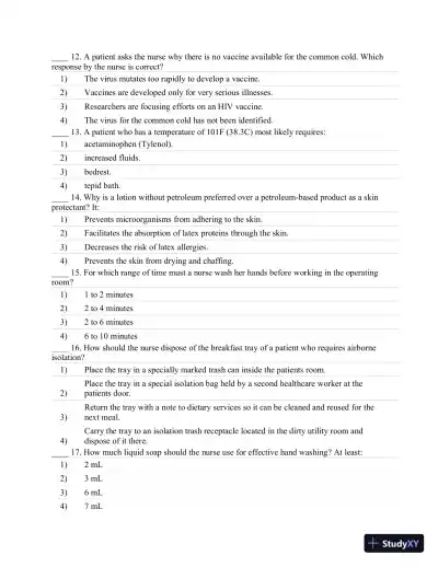 Test Bank For CURRENT Medical Diagnosis and Treatment 2019, 58th Edition - Page 4 preview image