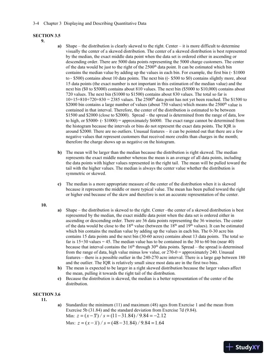 Solution Manual for Business Statistics: A First Course, 3rd Edition, page 12