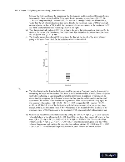Solution Manual for Business Statistics: A First Course, 3rd Edition - Page 14 preview image