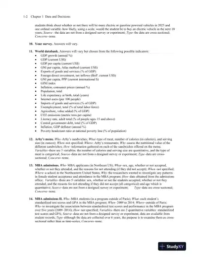 Solution Manual for Business Statistics: A First Course, 3rd Edition - Page 4 preview image