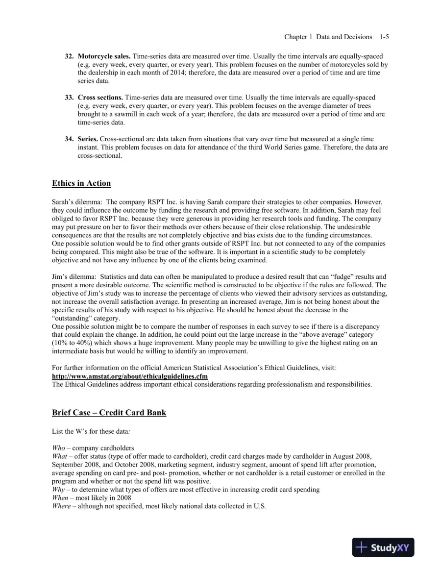 Solution Manual for Business Statistics: A First Course, 3rd Edition, page 7
