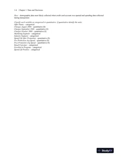 Solution Manual for Business Statistics: A First Course, 3rd Edition - Page 8 preview image