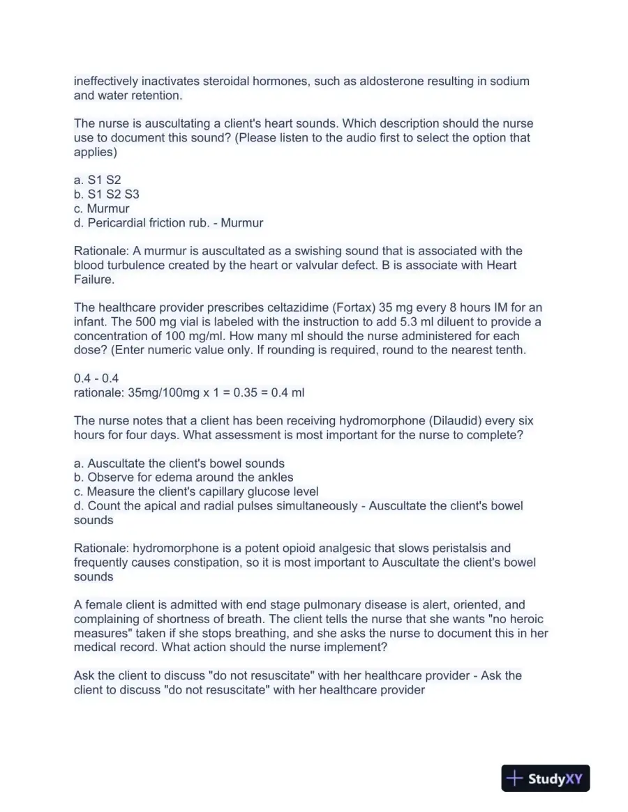 2023 HESI RN Pediatrics Exit Exam Test Bank With Answers (490 Solved Questions), page 10