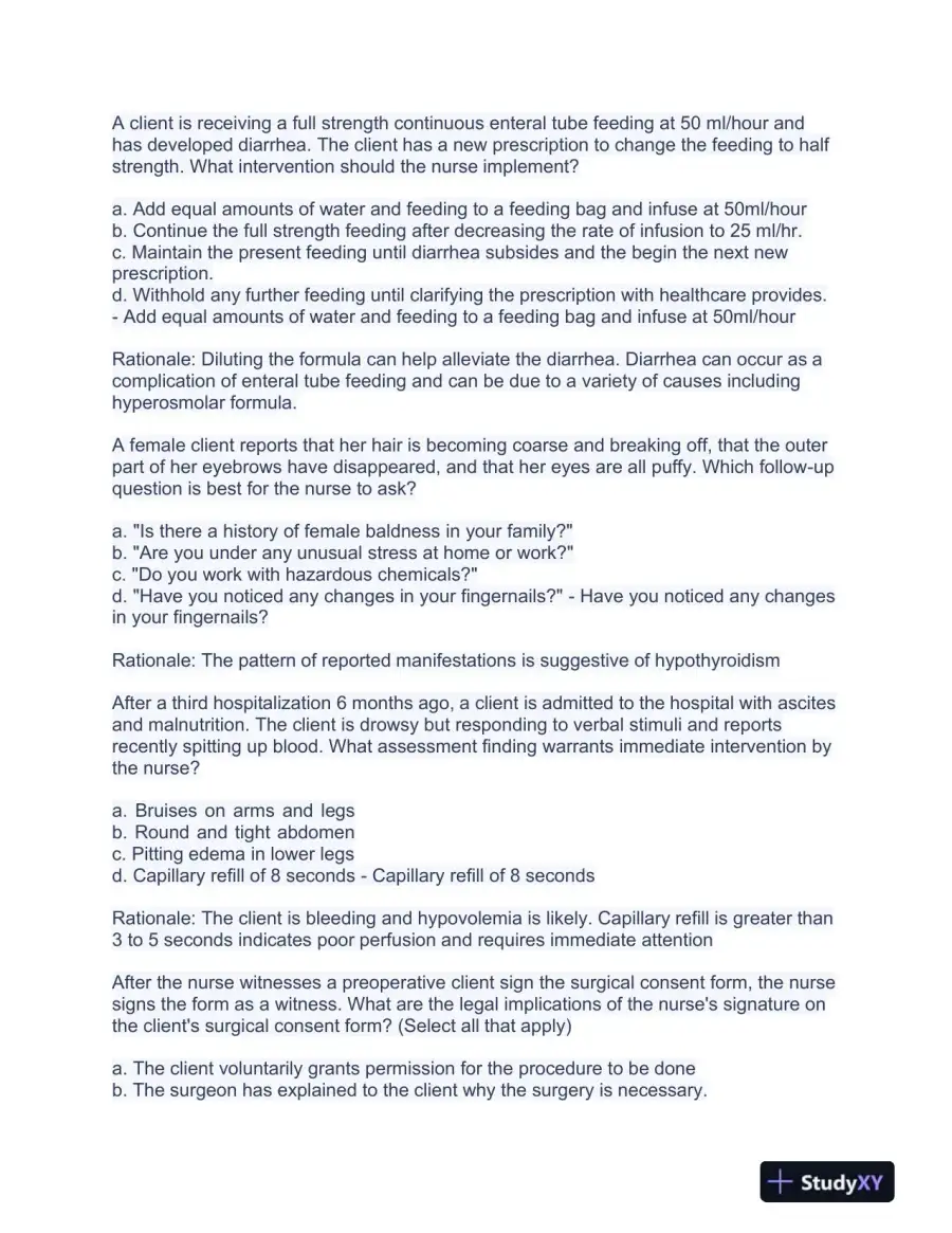 2023 HESI RN Pediatrics Exit Exam Test Bank With Answers (490 Solved Questions), page 11