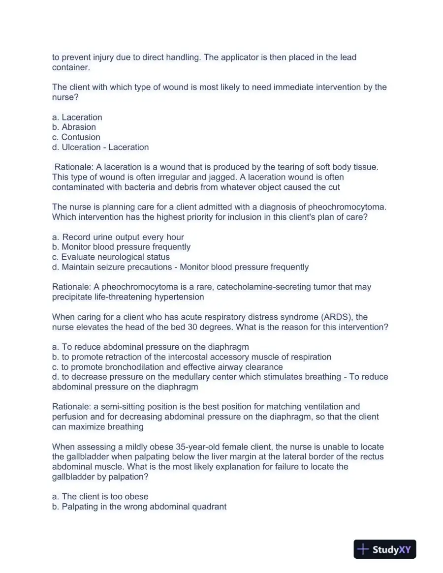 2023 HESI RN Pediatrics Exit Exam Test Bank With Answers (490 Solved Questions), page 13