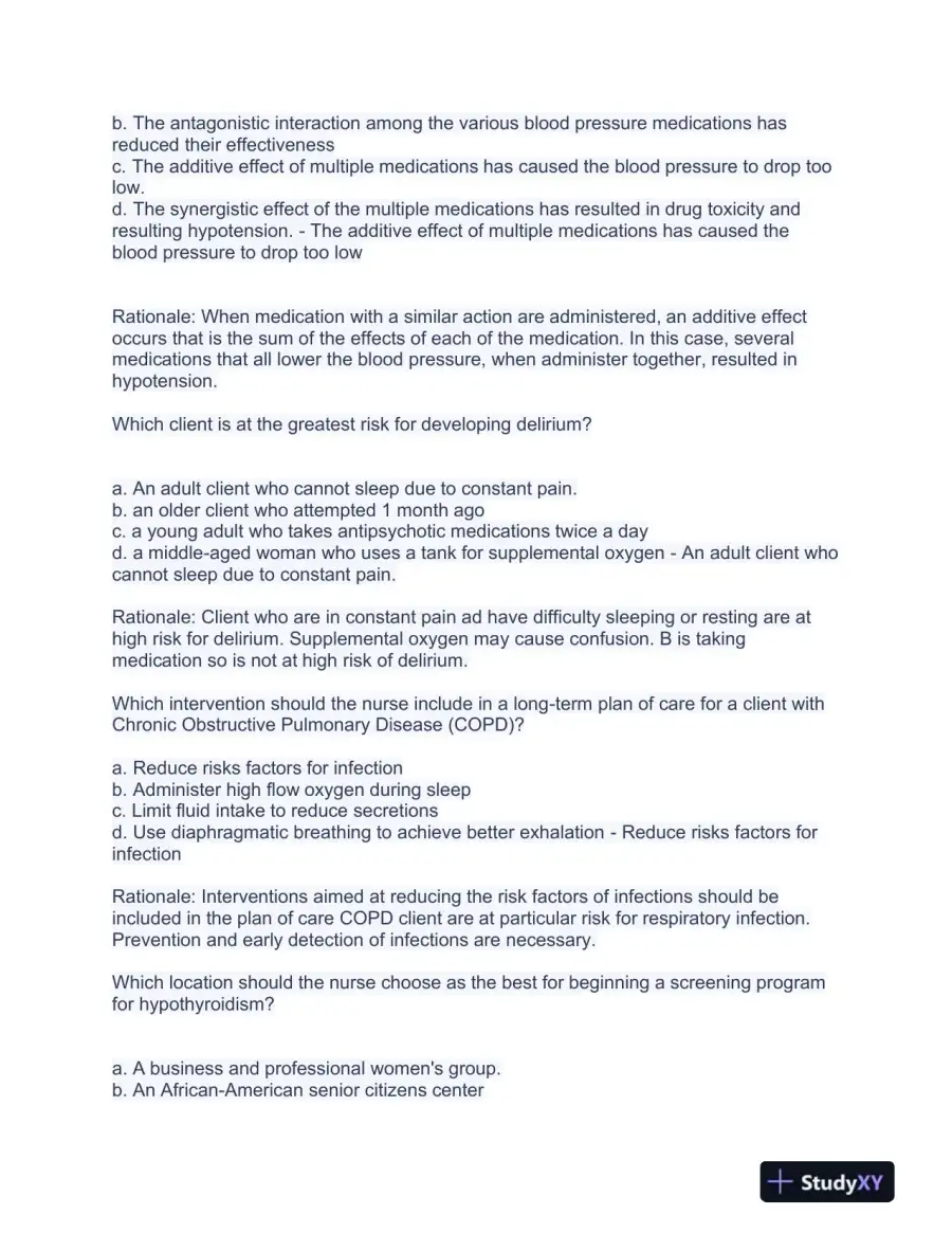 2023 HESI RN Pediatrics Exit Exam Test Bank With Answers (490 Solved Questions), page 15
