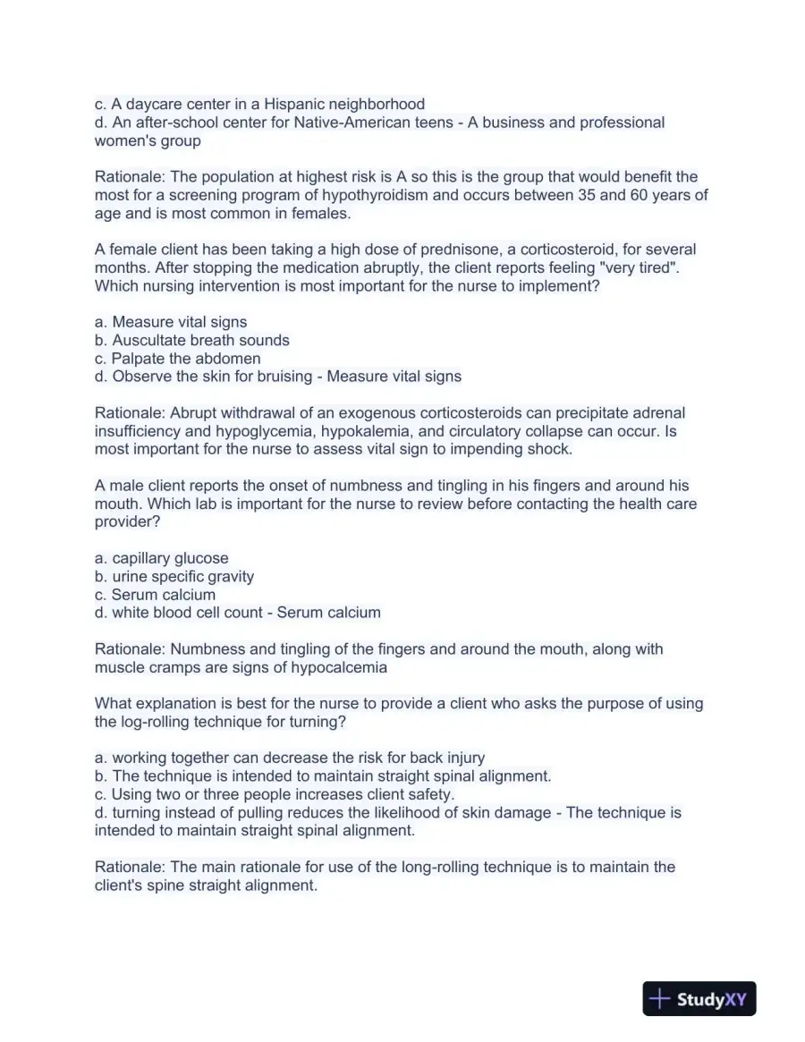 2023 HESI RN Pediatrics Exit Exam Test Bank With Answers (490 Solved Questions), page 16