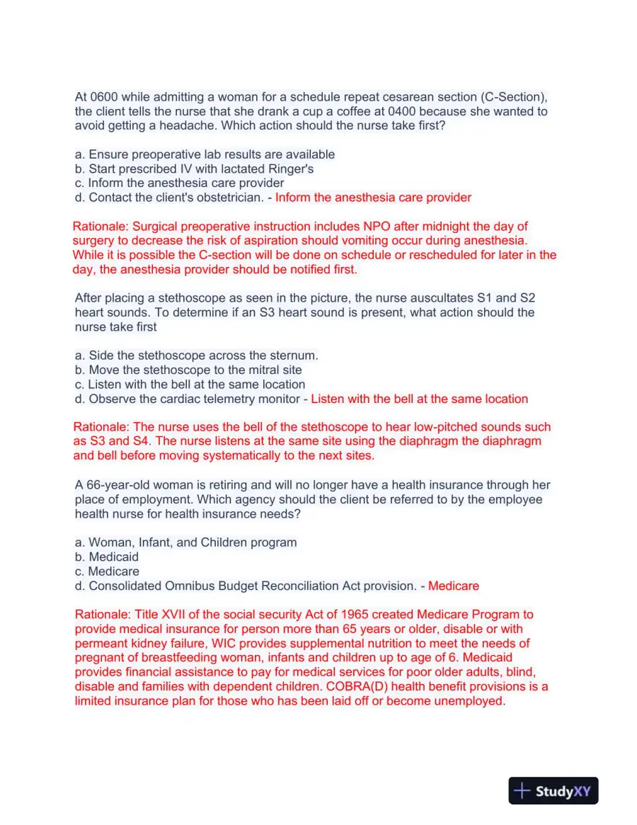 2023 HESI RN Pediatrics Exit Exam Test Bank With Answers (490 Solved Questions), page 5