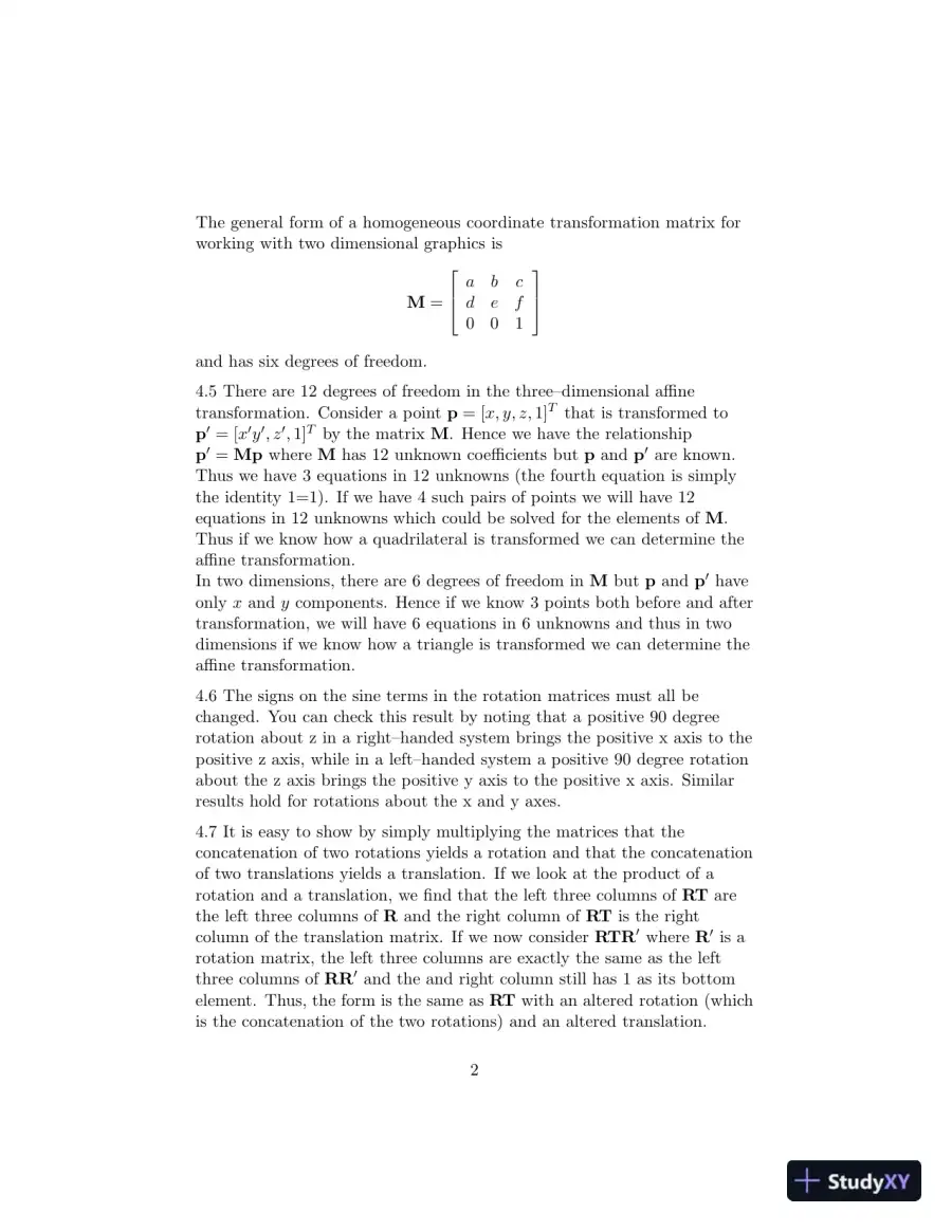 Solution Manual for Interactive Computer Graphics, 8th Edition, page 10