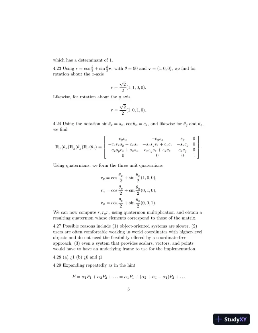 Solution Manual for Interactive Computer Graphics, 8th Edition, page 13