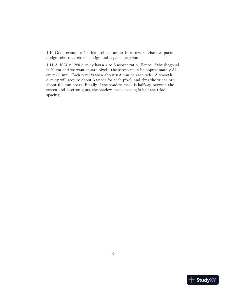 Solution Manual for Interactive Computer Graphics, 8th Edition, page 4