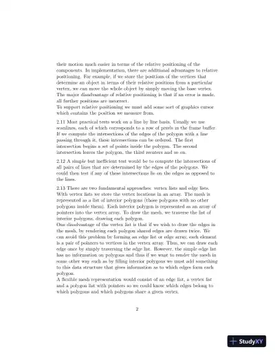 Solution Manual for Interactive Computer Graphics, 8th Edition - Page 6 preview image