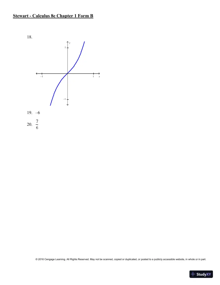 Single Variable Calculus, 8th Edition Test Bank, page 12
