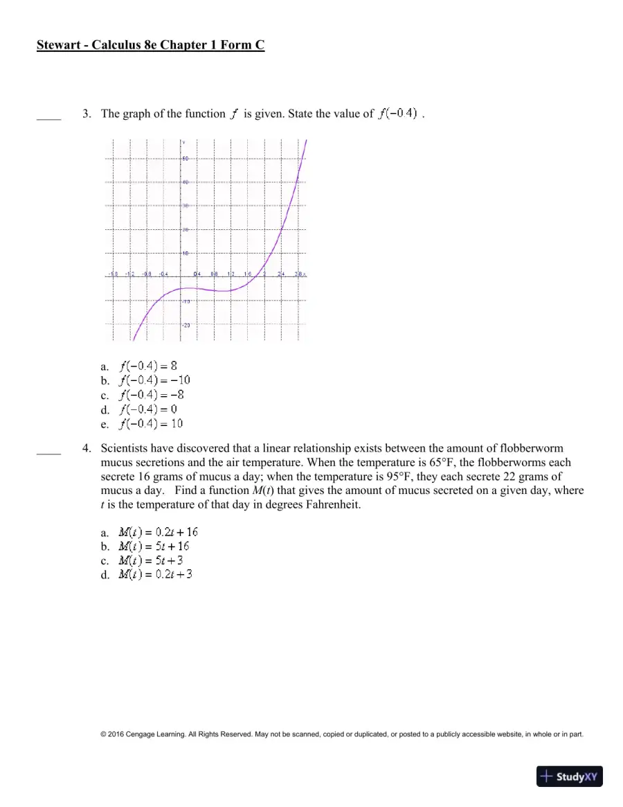 Single Variable Calculus, 8th Edition Test Bank, page 14