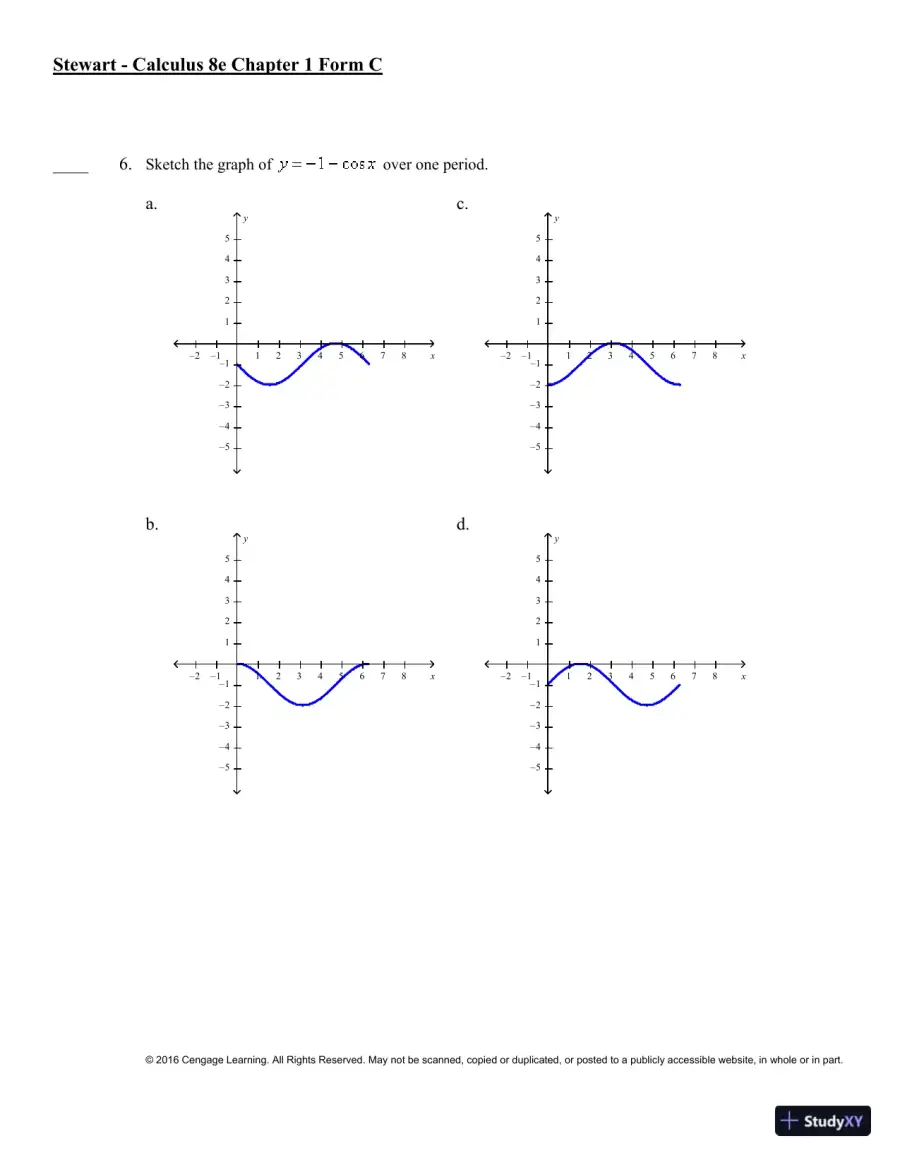 Single Variable Calculus, 8th Edition Test Bank, page 16