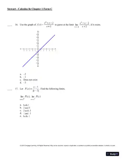 Single Variable Calculus, 8th Edition Test Bank - Page 21 preview image