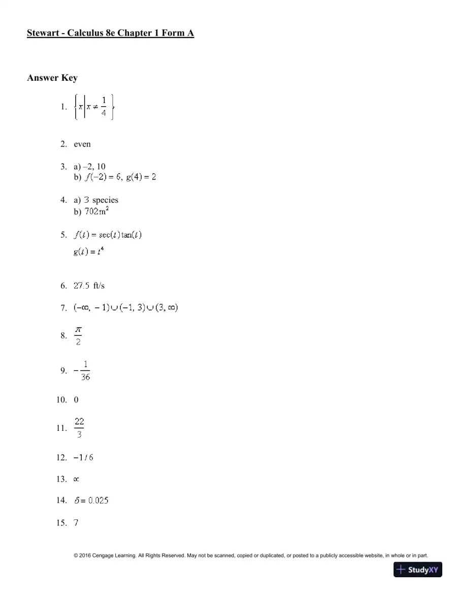 Single Variable Calculus, 8th Edition Test Bank, page 5