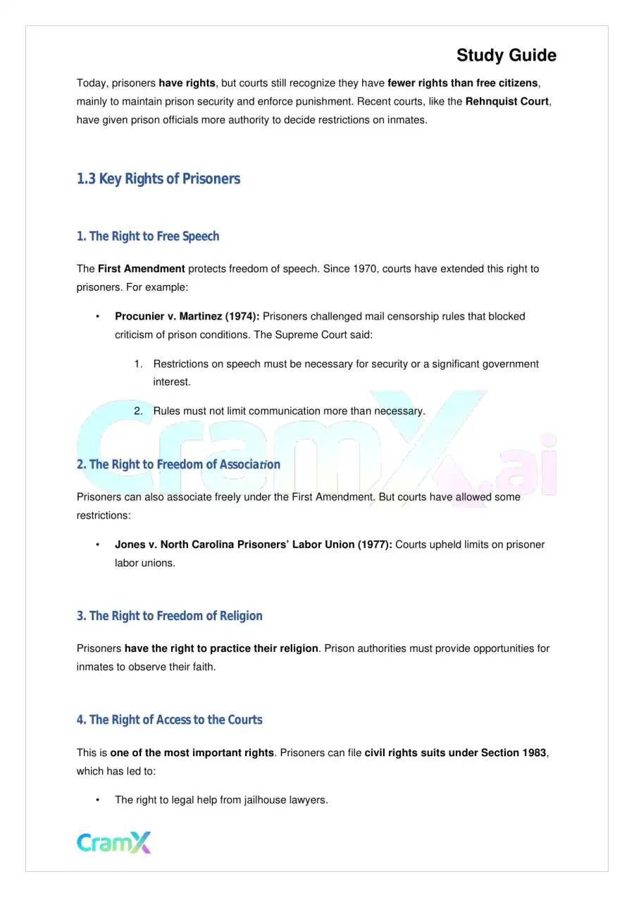 Criminal Justice - Prisons and Prisoners' Rights, page 2