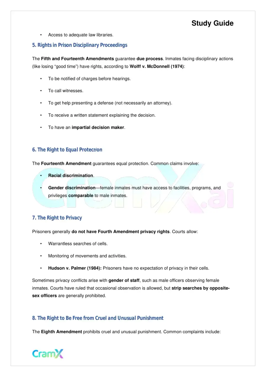 Criminal Justice - Prisons and Prisoners' Rights, page 3
