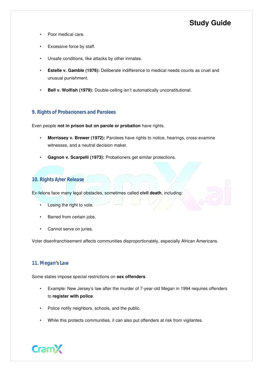 Criminal Justice - Prisons and Prisoners' Rights, page 4