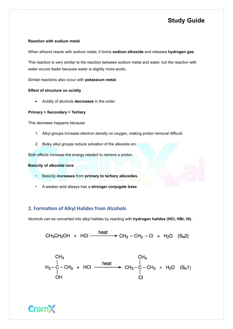 Organic Chemistry II - Alcohols and Ethers, page 2