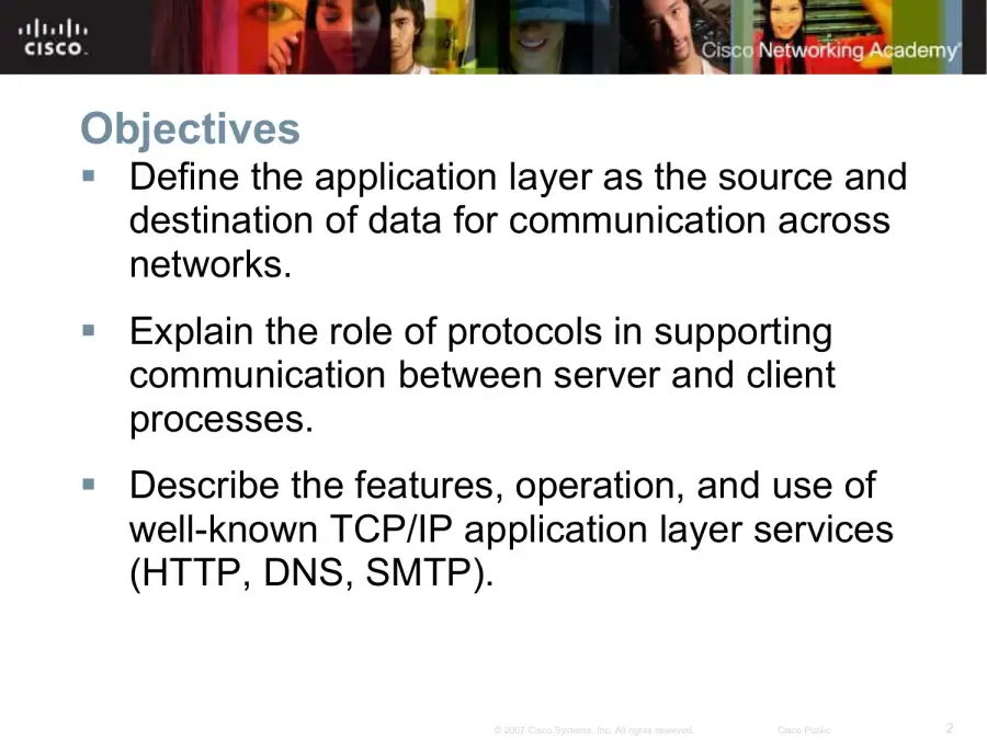 Application Layer Functionality And Protocols - Network Fundamentals � Chapter 3, page 2
