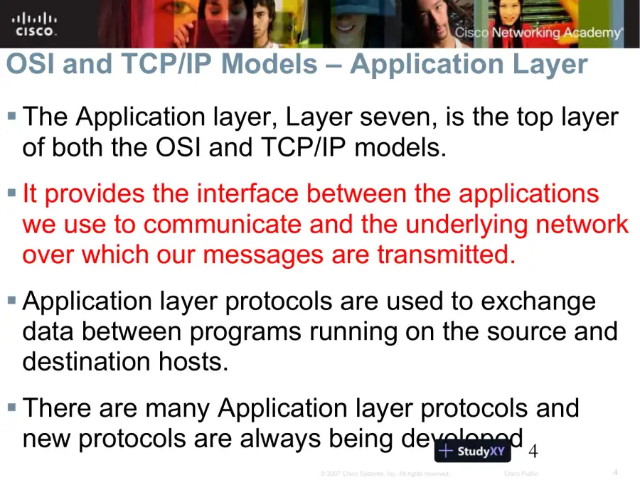 Application Layer Functionality And Protocols - Network Fundamentals � Chapter 3, page 4
