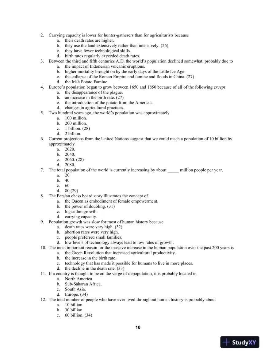 Population: An Introduction to Concepts and Issues 12th Edition Test Bank, page 12