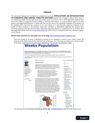 Population: An Introduction to Concepts and Issues 12th Edition Test Bank - Page 4 preview image