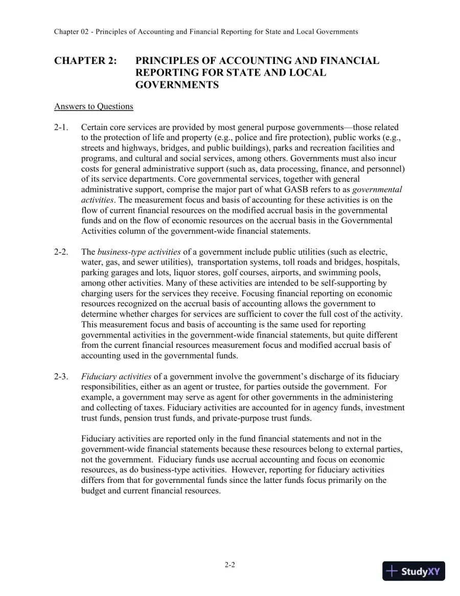 Solution Manual for Accounting for Governmental and Nonprofit Entities, 15th edition, page 11