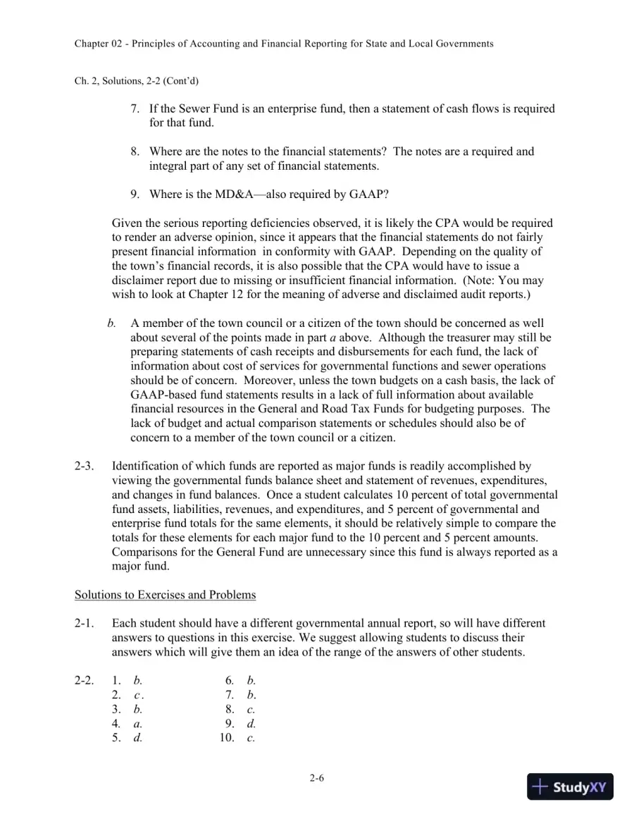 Solution Manual for Accounting for Governmental and Nonprofit Entities, 15th edition, page 15