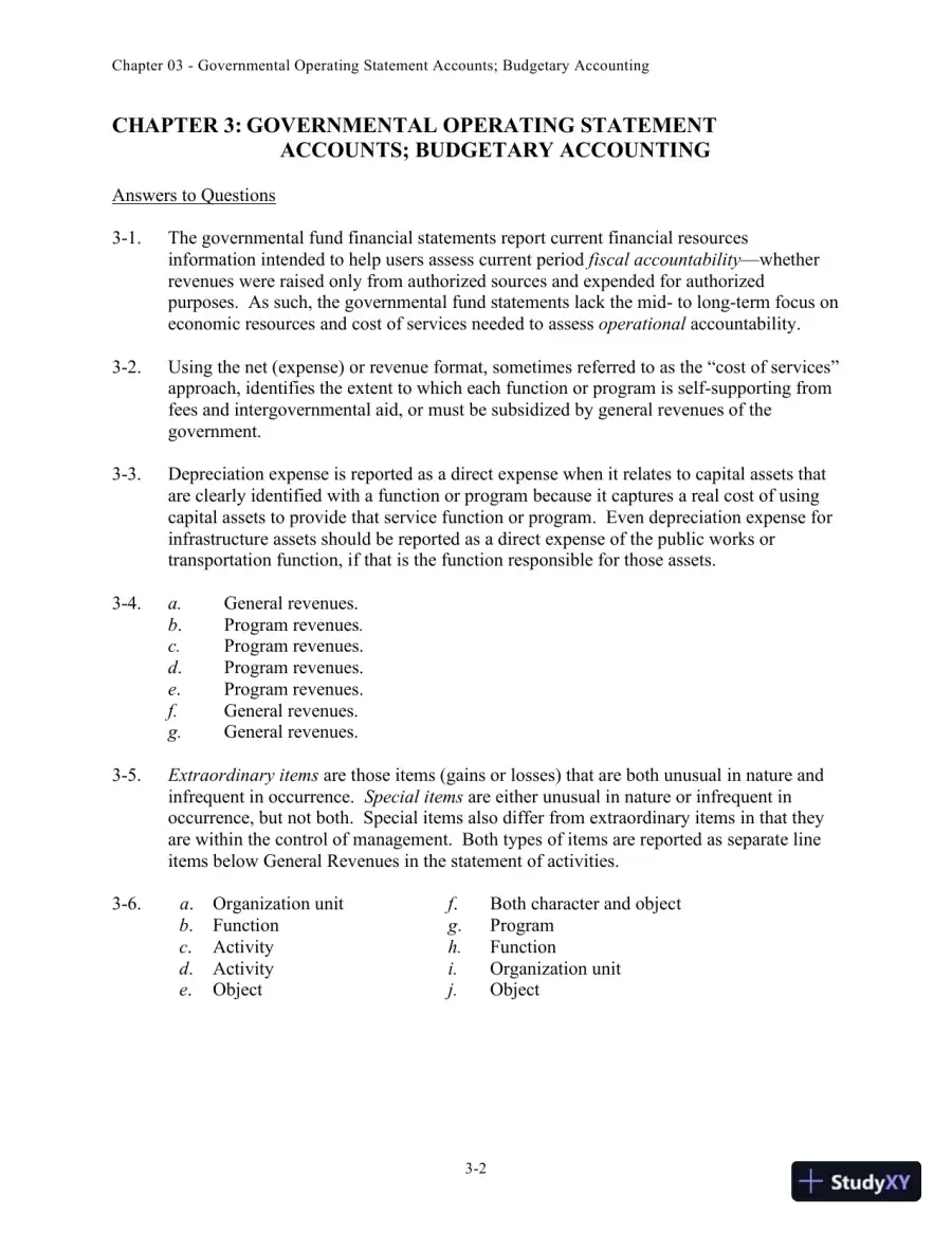 Solution Manual for Accounting for Governmental and Nonprofit Entities, 15th edition, page 20