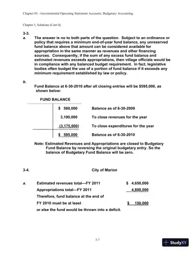 Solution Manual for Accounting for Governmental and Nonprofit Entities, 15th edition - Page 25 preview image