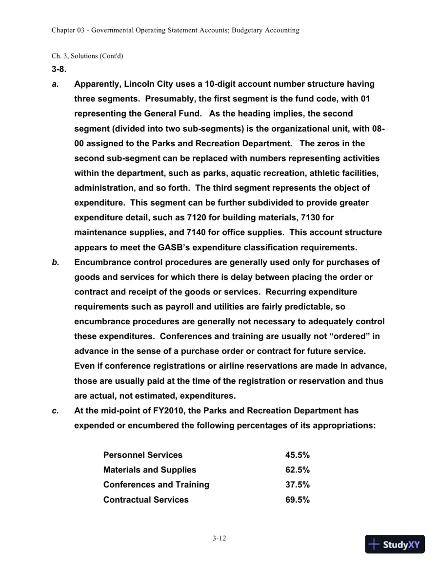 Solution Manual for Accounting for Governmental and Nonprofit Entities, 15th edition, page 30
