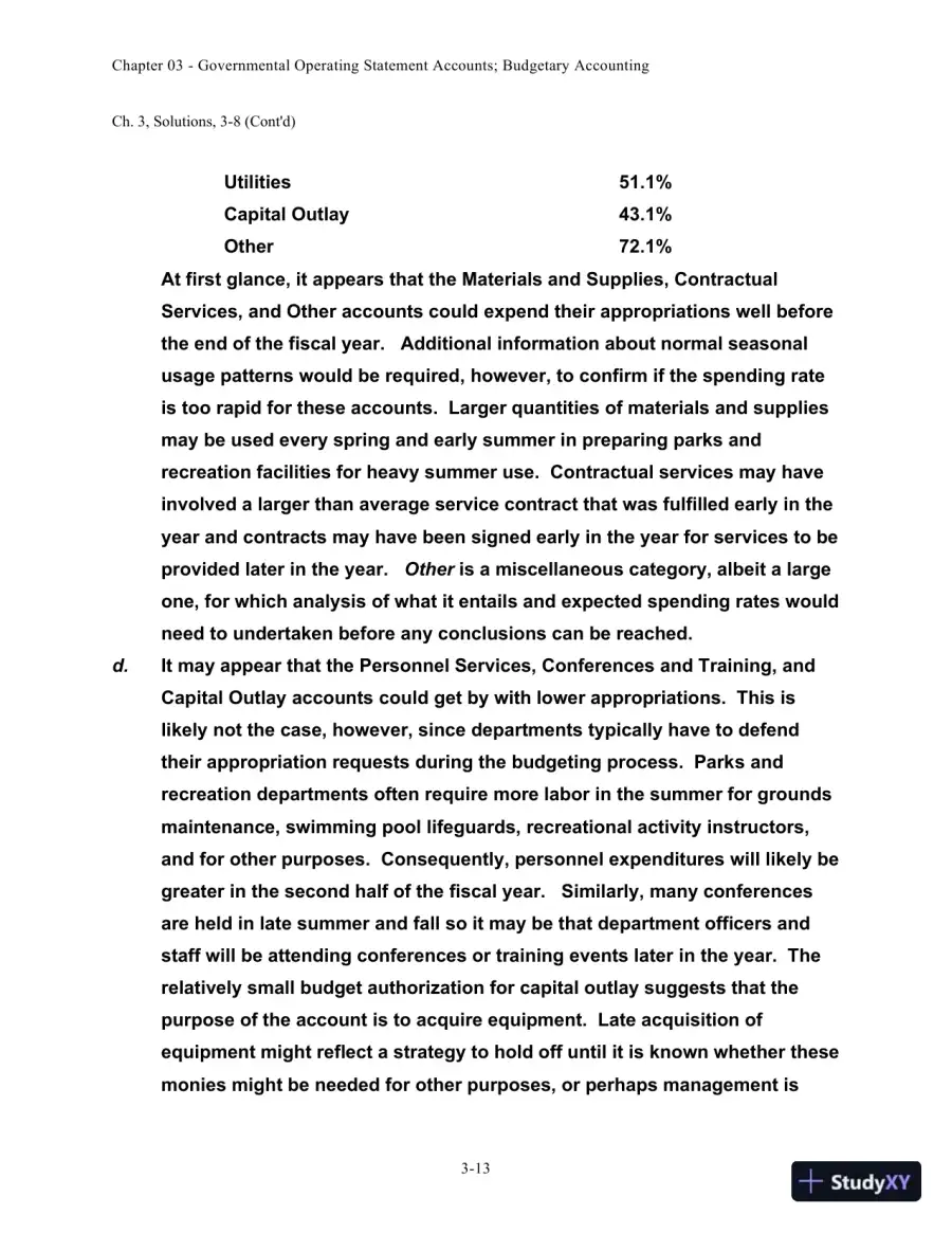 Solution Manual for Accounting for Governmental and Nonprofit Entities, 15th edition, page 31
