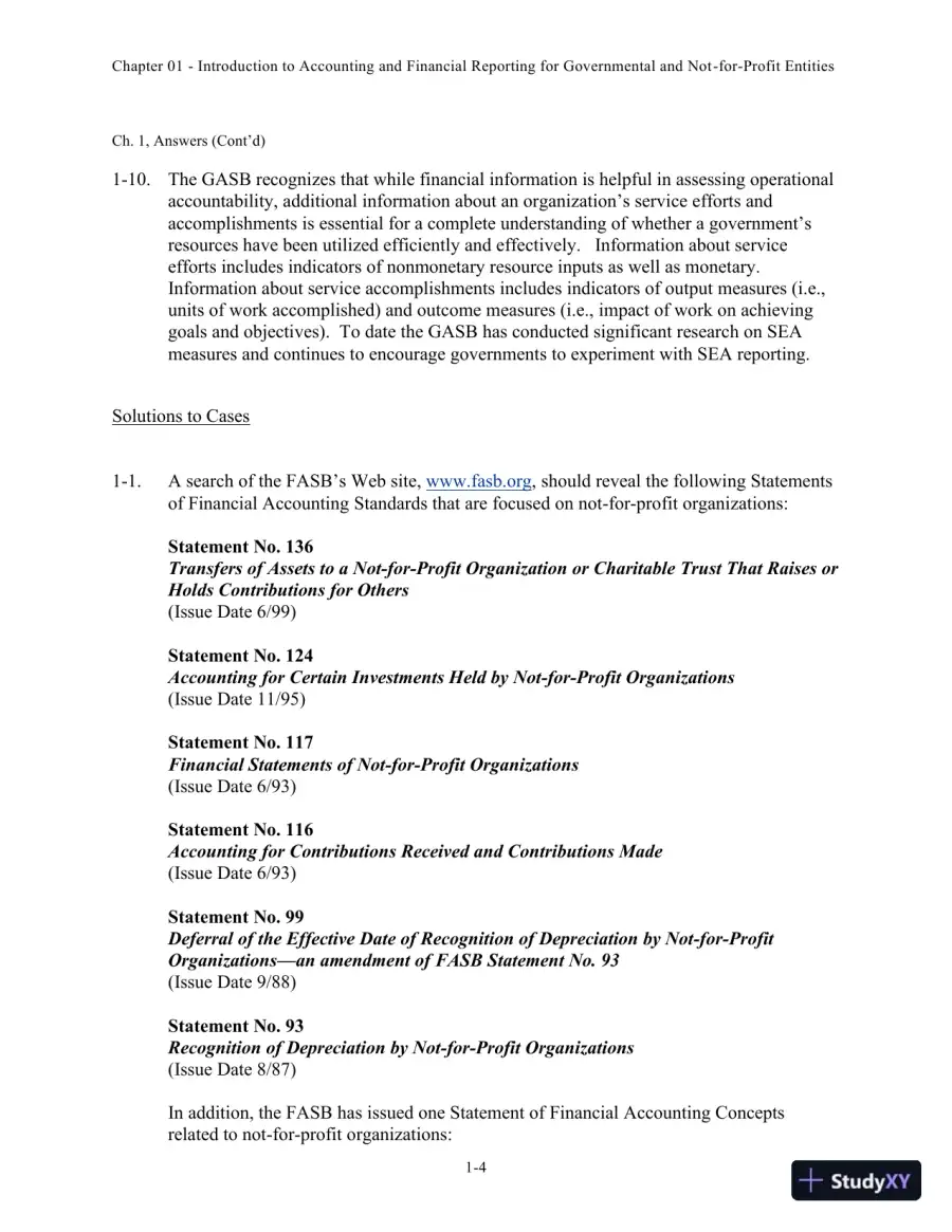 Solution Manual for Accounting for Governmental and Nonprofit Entities, 15th edition, page 5