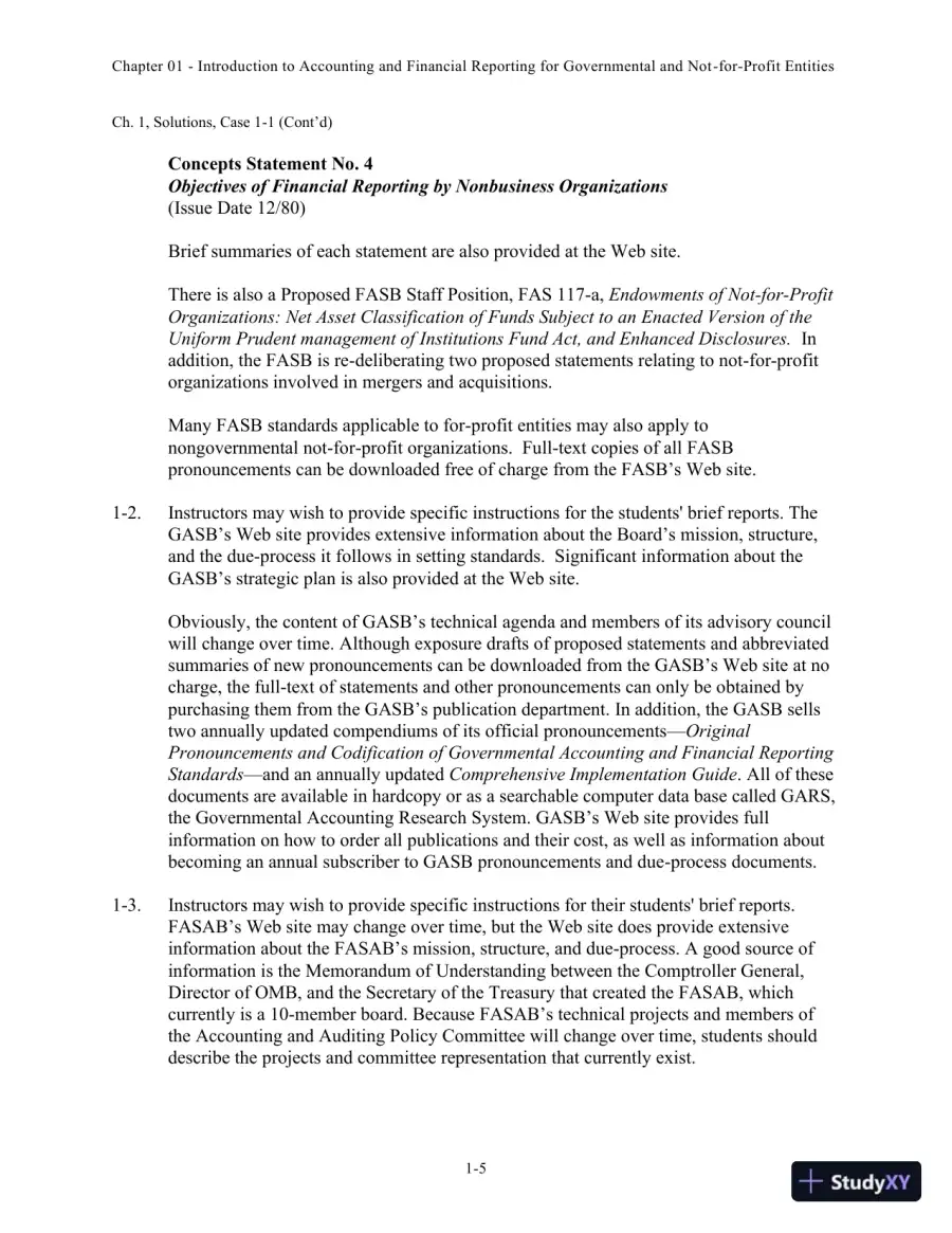Solution Manual for Accounting for Governmental and Nonprofit Entities, 15th edition, page 6