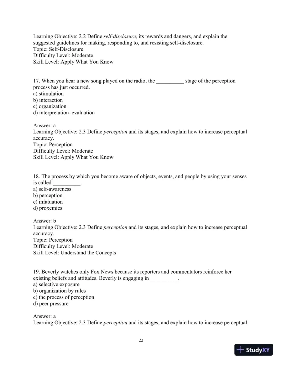 Test Bank for Essentials of Human Communication, 9th Edition, page 25