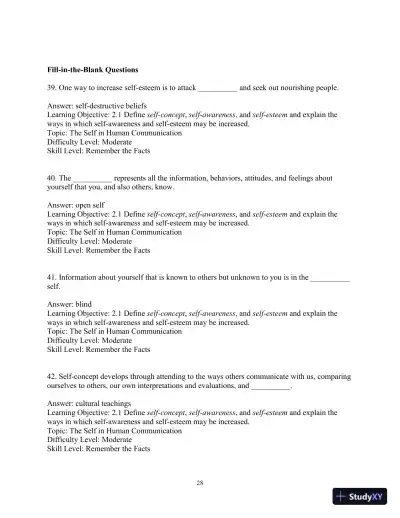 Test Bank for Essentials of Human Communication, 9th Edition - Page 31 preview image