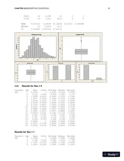 Solution Manual for Fundamentals of Biostatistics, 8th Edition - Page 11 preview image