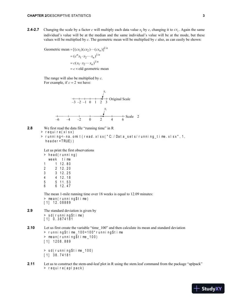 Solution Manual for Fundamentals of Biostatistics, 8th Edition, page 5