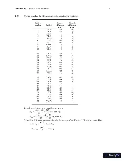 Solution Manual for Fundamentals of Biostatistics, 8th Edition - Page 9 preview image