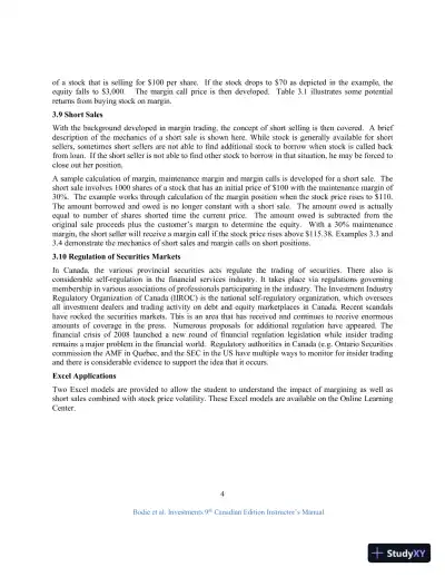 Revision Notes for Investments , Ninth Canadian Edition - Page 10 preview image