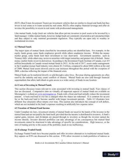 Revision Notes for Investments , Ninth Canadian Edition - Page 12 preview image