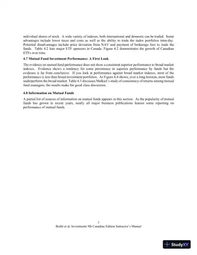 Revision Notes for Investments , Ninth Canadian Edition - Page 13 preview image