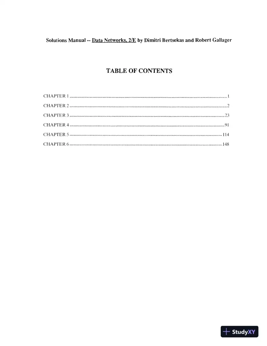 Solution Manual For Data Networks, 2nd Edition, page 3
