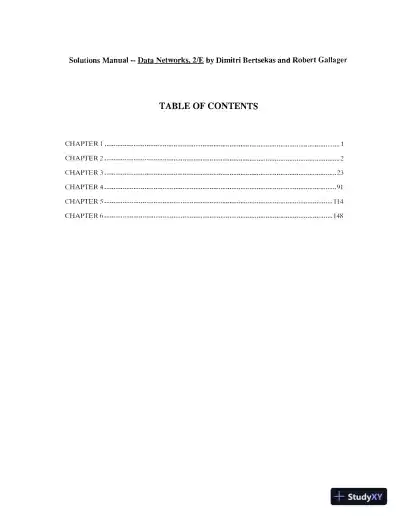 Solution Manual For Data Networks, 2nd Edition - Page 3 preview image